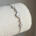 925_Silver_Heart_Bracelet_with_Diamond_for_Women